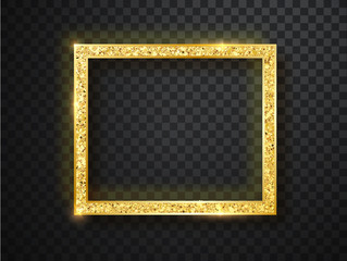 Wall Mural - vector glowing magic square frame. glowing neon fire wave. glitter sparkle trail effect on dark tran