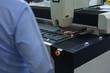 © DmyTo - Worker in the industrial laser cutting of sheet metal. Industry