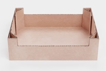 Realistic 3d Render of Cardboard Box