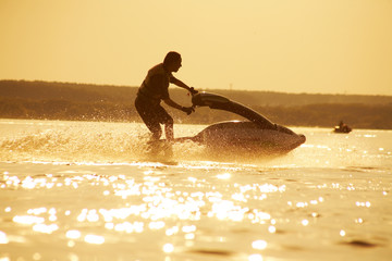 Wall Mural - Jet Boat in motion