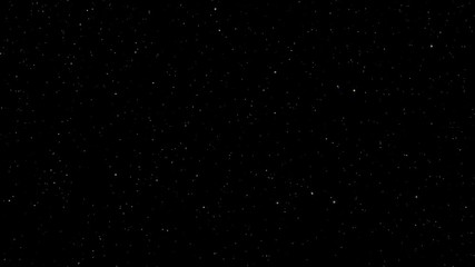 Wall Mural - Night Sky 011: A star field twinkles in a night sky (Loop).