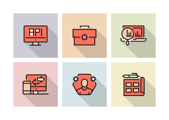 Wall Mural - web design icon concept