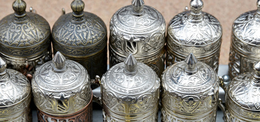 Wall Mural - Turkish coffee and coffee pots