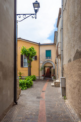 Wall Mural - Silvi (Italy) - A small hilltop village with views of the Adriatic Sea, in the province of Teramo, Abruzzo region.