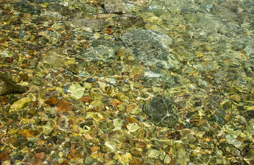 Wall Mural - unfocused fuzzy stone sea bottom background 