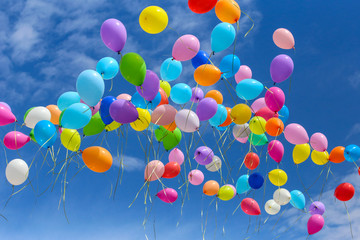 multi-colored balls