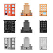 © pandavector - Vector design of municipal and center symbol. Set of municipal and estate   vector icon for stock.