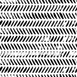 © Anastasiia Hevko - Grunge diagonal lines ink seamless pattern. Black hand drawn brush texture.