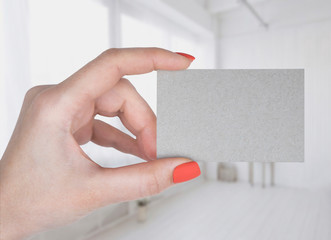 Blank business card