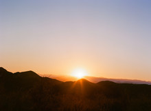 Sunset Over The Mountains In Santa Clarita