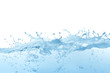 © CK - Water splash,water splash isolated on white background,blue water splash,