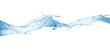 Leinwandbild Motiv Water splash,water splash isolated on white background,blue water splash,