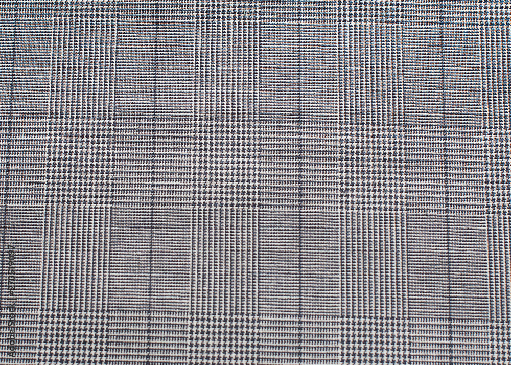 Checked pattern closed up Texture background of fabric structure of ...