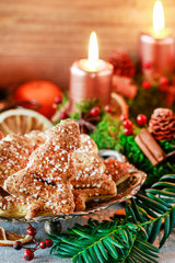 Sticker - Cookies in Christmas tree shape.