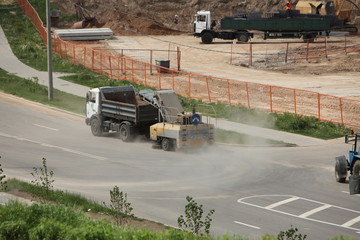 car on the road