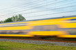 Railway train with speed