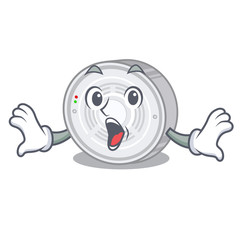 Sticker - Surprised smoke detector in the cartoon shape