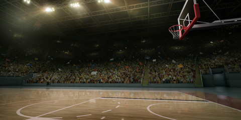 Plakat koszykówka stadion sport 3d