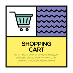 Poster - SHOPPING CART ICON CONCEPT