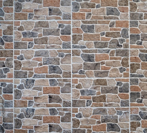 Stone Wall Cladding Made Of Stoneware With Rocks Effect It