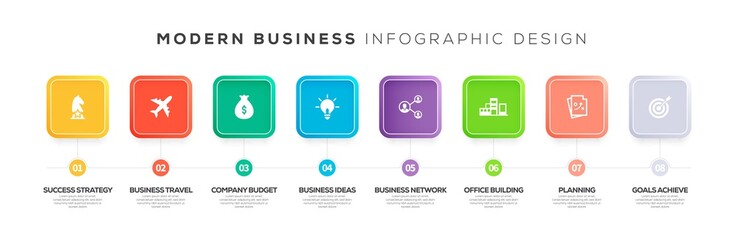 MODERN BUSINESS INFOGRAPHIC CONCEPT