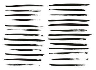 Wall Mural - calligraphy paint thin brush lines high detail abstract vector background set 85