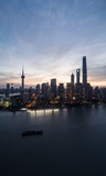 Fototapeta  - Aerial view over The Bund, Shanghai