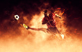 Fototapeta Sport - Football player in action