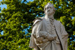 Statue of Johann Wolfgang von Goethe, German Poet, Novelist and Scientist - Berlin Tiergarten Park, with Copy Space