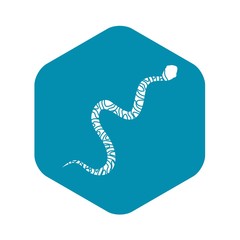 Wall Mural - Snake wriggling icon. Simple illustration of snake wriggling vector icon for web