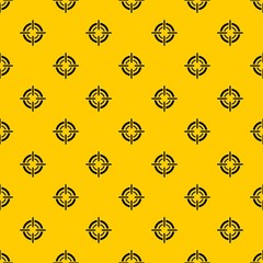 Wall Mural - Target pattern seamless vector repeat geometric yellow for any design