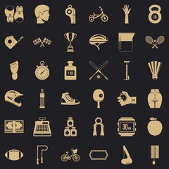 Wall Mural - Training icons set. Simple style of 36 training vector icons for web for any design