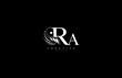 Initial RA letter luxury beauty flourishes ornament monogram logo