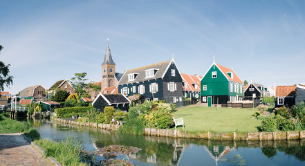 Wall Mural - Panorama of the village of Marken, Netherlands