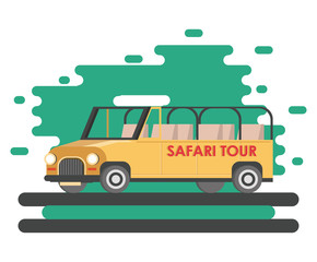 Safari tour truck vehicle