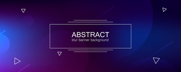 Wall Mural - abstract banner with gradient shapes