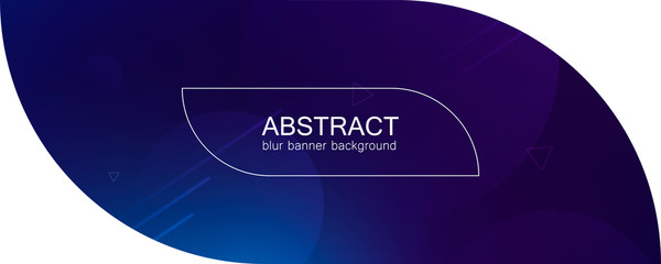 Wall Mural - abstract banner with gradient shapes