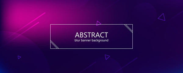 Wall Mural - abstract banner with gradient shapes