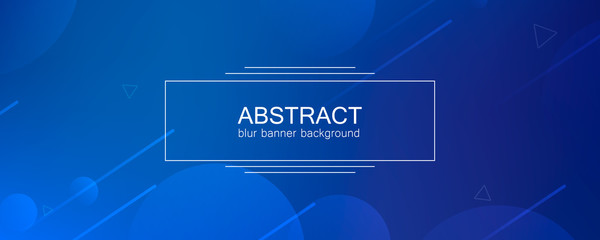 Wall Mural - abstract banner with gradient shapes