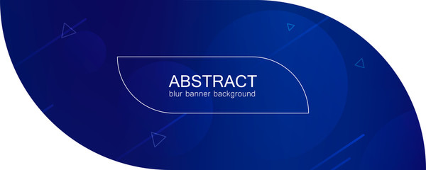 Wall Mural - abstract banner with gradient shapes