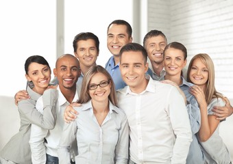 Wall Mural - Portrait of Smiling Business People