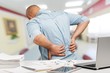 © BillionPhotos.com - Back pain in office back pain office low massage ache