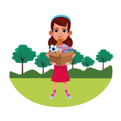 Sticker - little kid avatar cartoon character