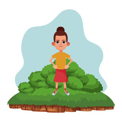 Poster - little kid avatar cartoon character