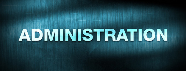 Wall Mural - Administration abstract blue banner background