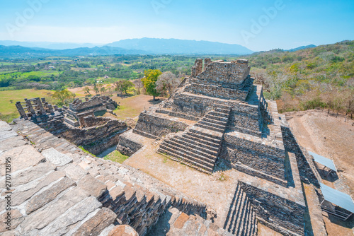 The ancient pyramids of Tonina, a Mayan Archaeological Site in Chiapas, Mexico