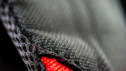 close up of bag fabric net