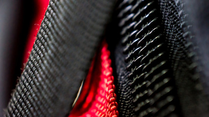 close up of bag fabric net