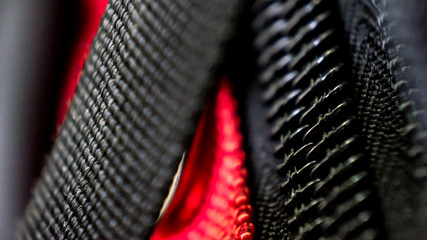 close up of bag fabric net