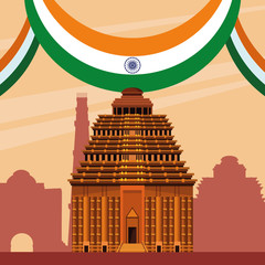 Poster - India national monument building architecture